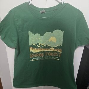 Korok Forest Zelda Women's Green Graphic Tee